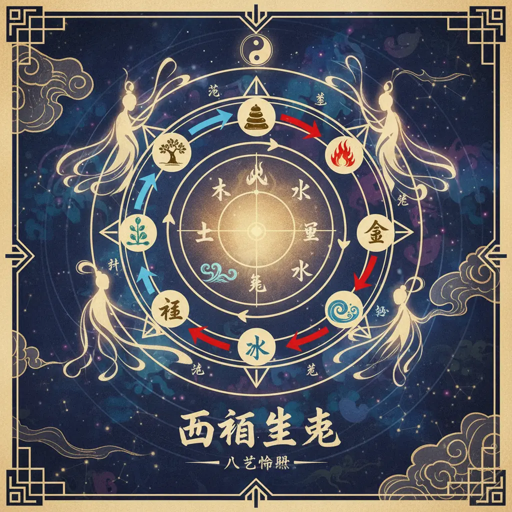八字命盤 - 五行生剋